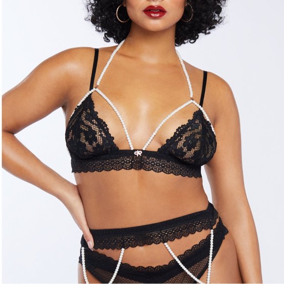 Gorgeous Sexy Pearl Fenty Lingerie Set (NWT) - Picture 1 of 7